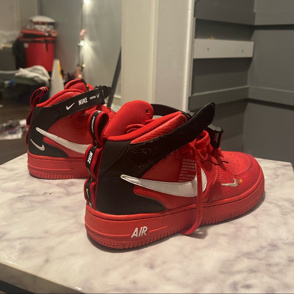 Red Nike Air Shoes. 5.5Y